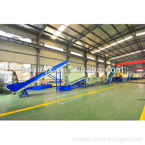 PET flakes crushing and pelletizing machine